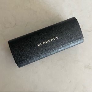 Burberry leather sunglasses case — like new